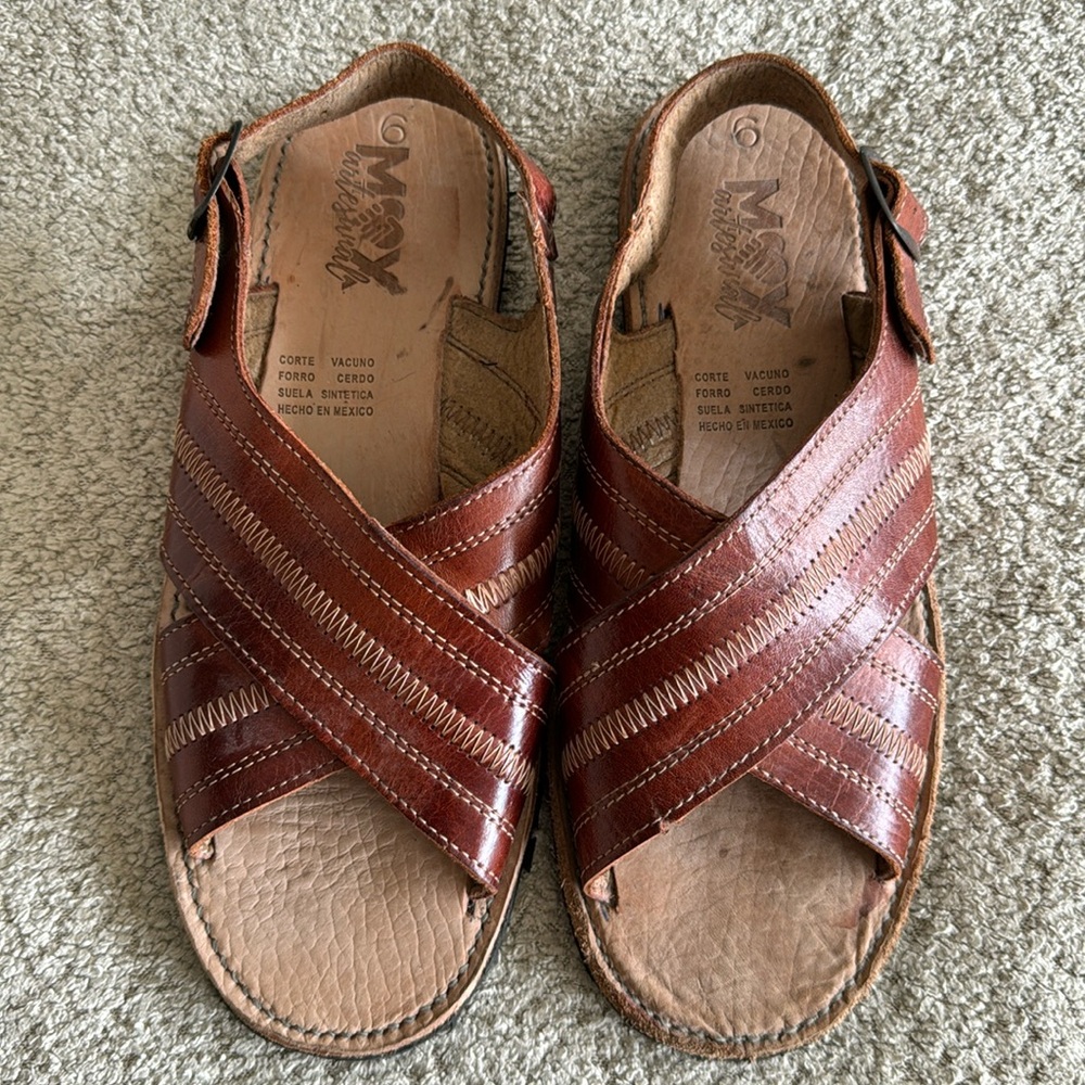 Brown Leather Sandals